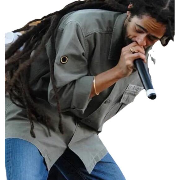 Rare VTG Quicksilver Mens LG Army Gray Military Button Shirt Jacket QSUA-0703 - Picture 5 of 14